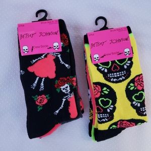 Betsey Johnson Halloween Sock Bundle 6 Pair